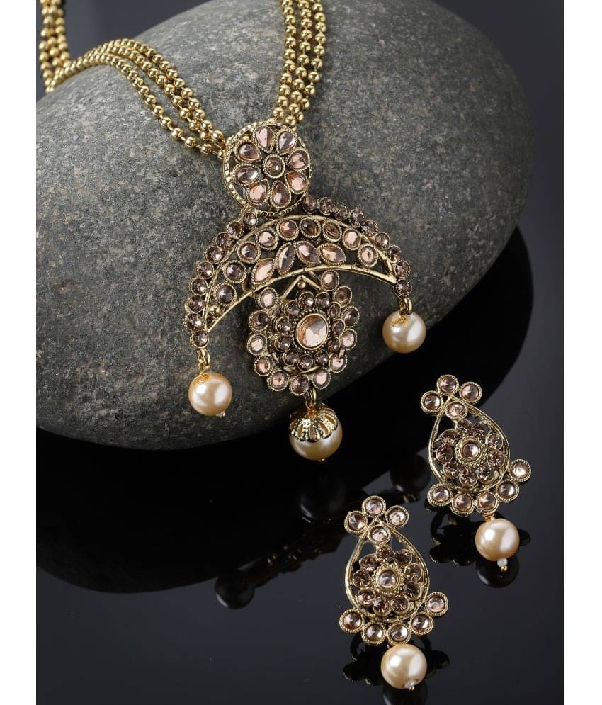     			Sukkhi Gold Alloy Necklace Set ( Pack of 1 )