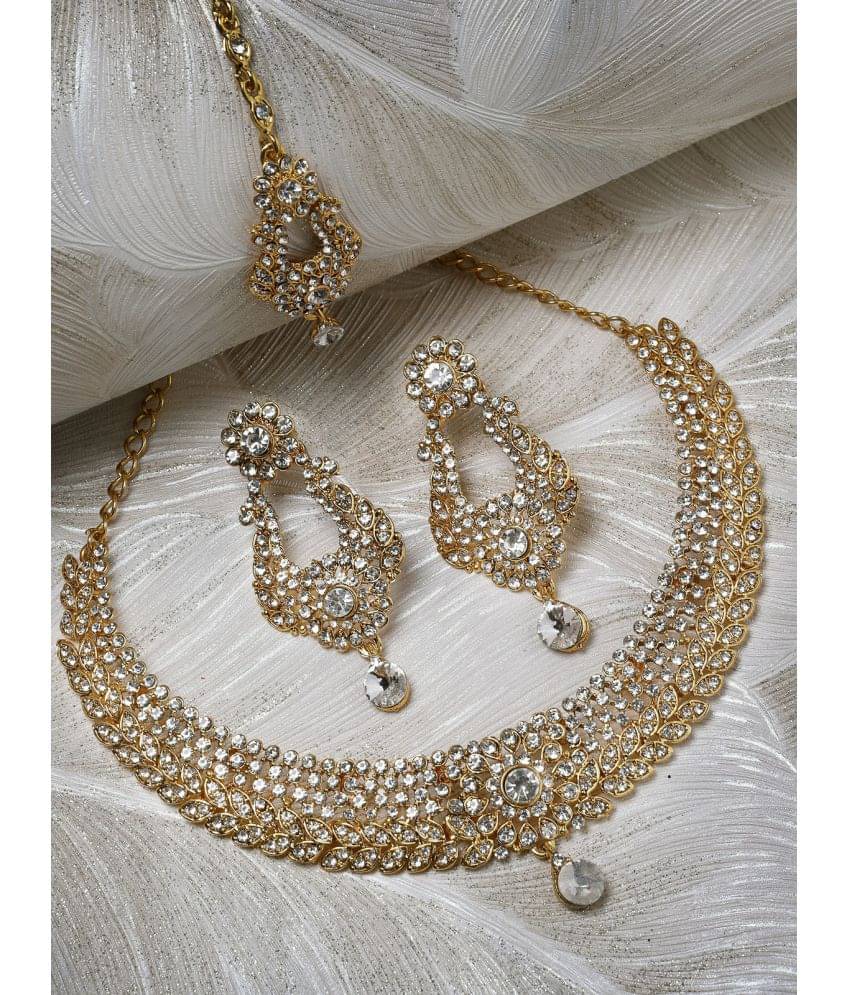     			Sukkhi Gold Alloy Necklace Set ( Pack of 1 )