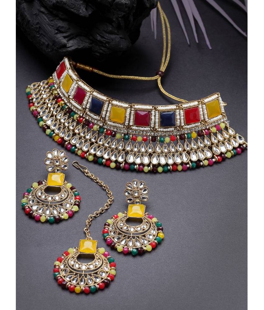    			Sukkhi Multi Color Alloy Necklace Set ( Pack of 1 )