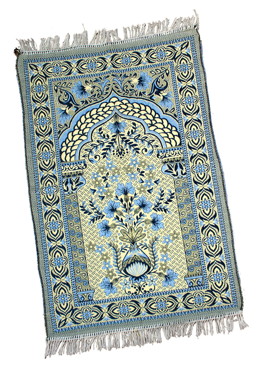 ADIRNY Yellow Single Cotton Prayer Mat ( 110 X 70 cm )