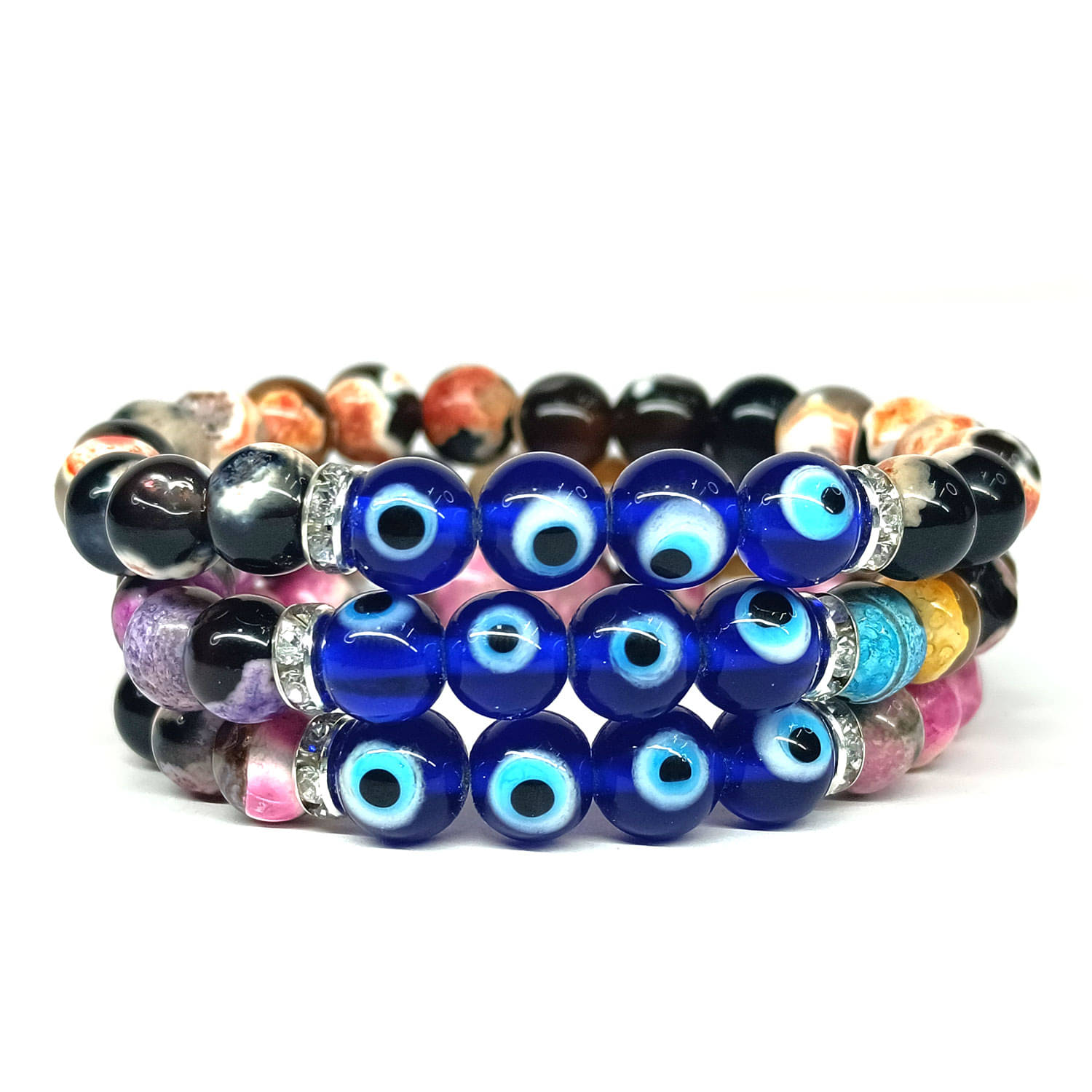 DAIVYA WELLNESS - Multicolor Bracelet ( Pack of 3 ) DAIVYA WELLNESS - Multicolor Bracelet ( Pack of 3 )