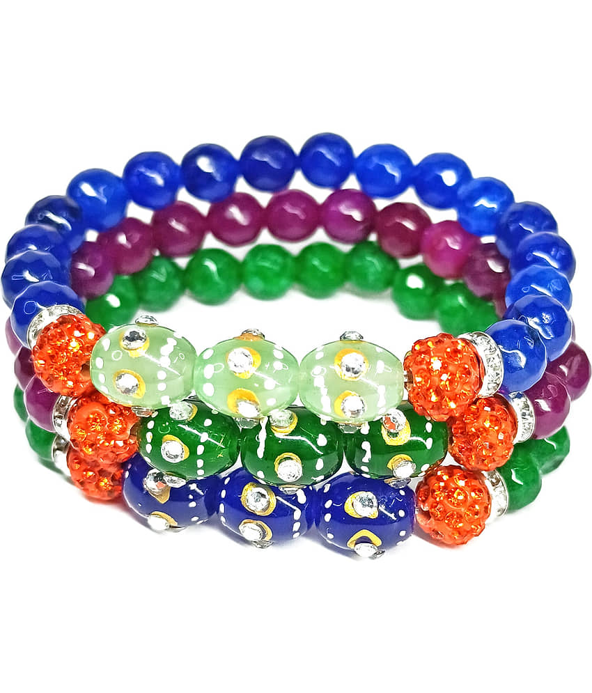 DAIVYA WELLNESS - Multicolor Bracelet ( Pack of 3 ) - Bangles & Bracelets | Buy online on ZillyBuy