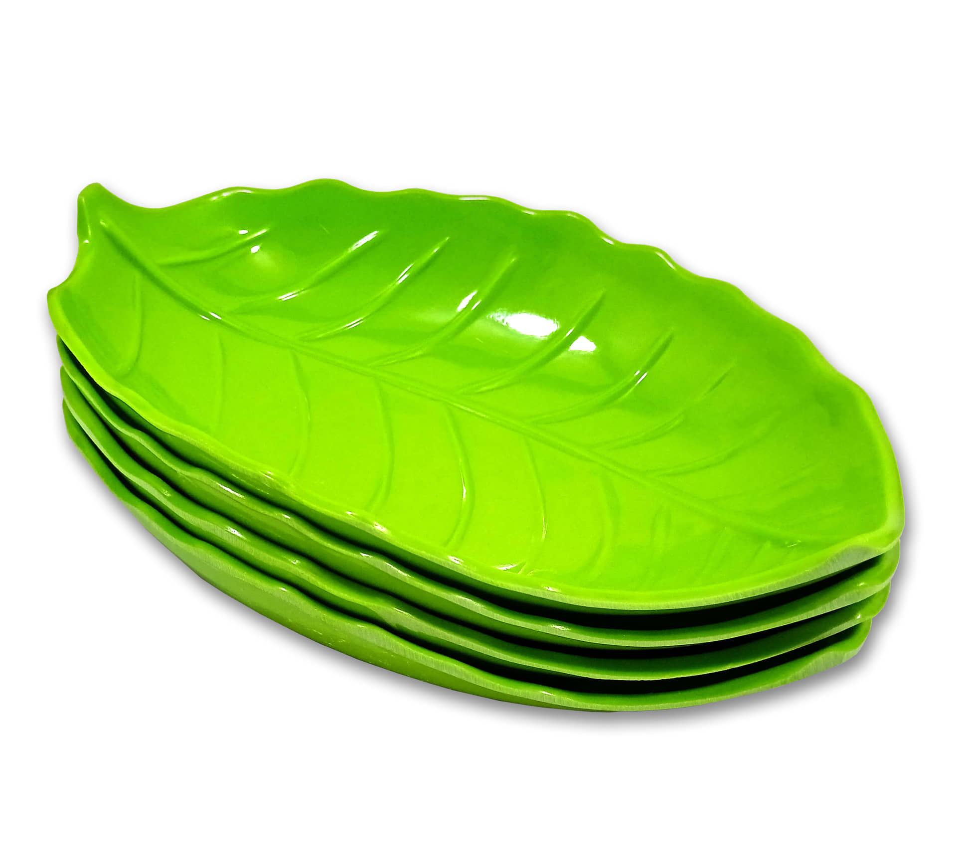 Inpro 4 Pcs Melamine Light Green Platter