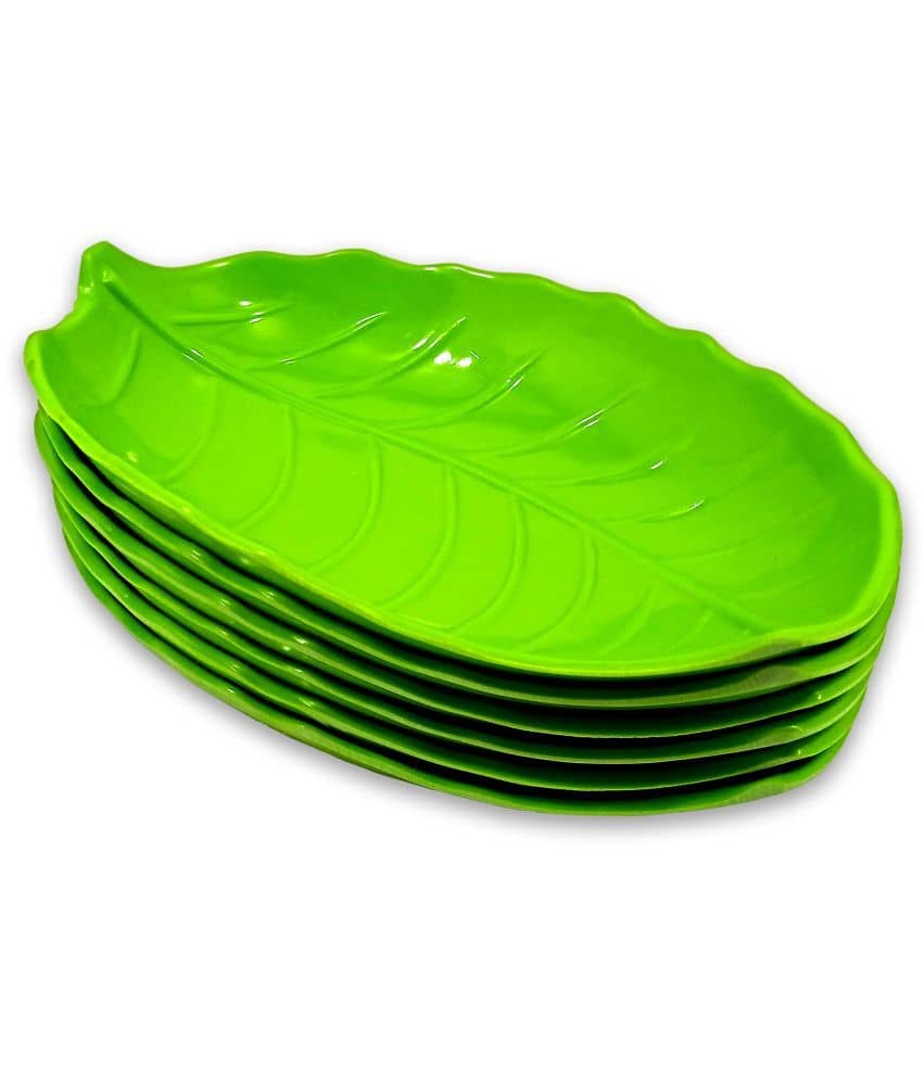 Inpro 6 Pcs Melamine Light Green Platter