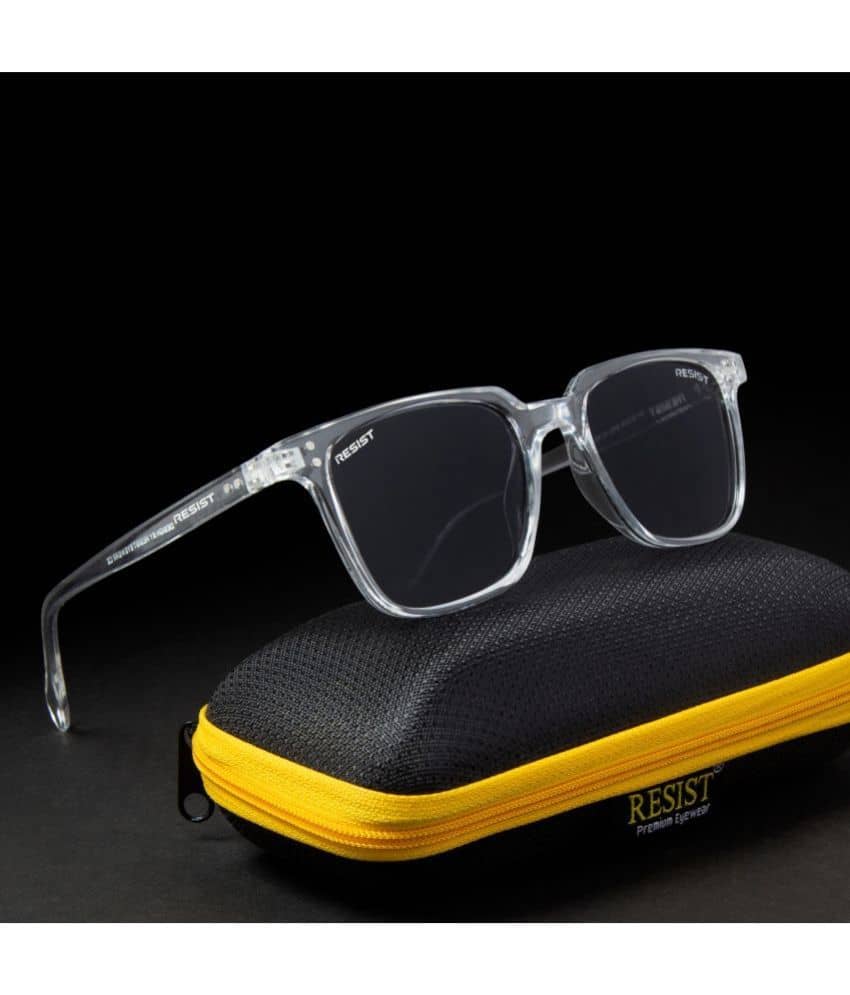 RESIST EYEWEAR Black Rectangular Sunglasses ( Pack of 1 )