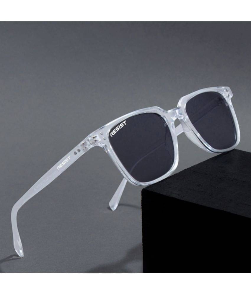     			RESIST EYEWEAR White Rectangular Sunglasses ( Pack of 1 )