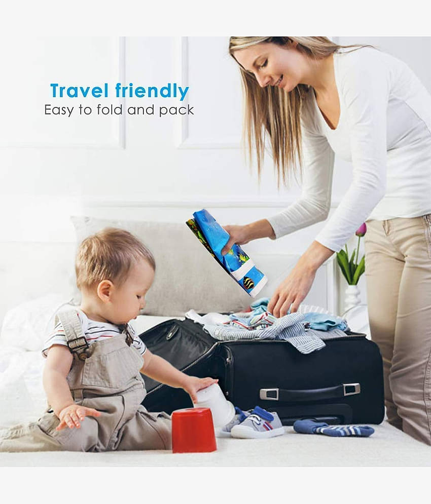 Baby Kids Water Play Mat Toys Inflatable Tummy Time Leakproof Water Play Mat & Toddlers Perfect Fun Activity Inflatable Mat, Activity Play Center Indoor and Outdoor,for Baby,Pack of 1,Blue