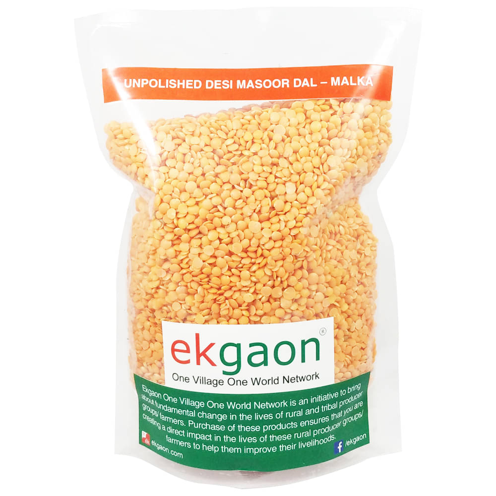 Ekgaon Unpolished Desi Masoor Dal – Malka 450 gm Ekgaon Unpolished Desi Masoor Dal – Malka 450 gm