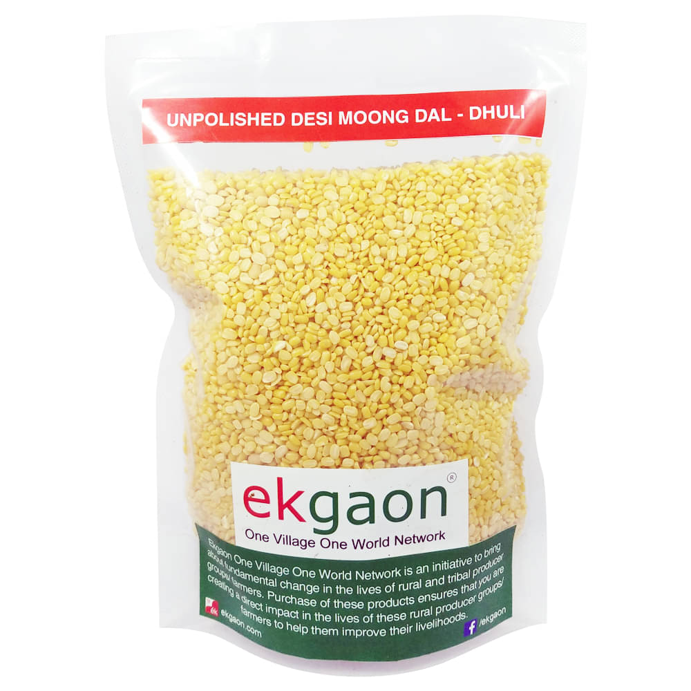     			Ekgaon Unpolished Desi Moong Dal - Dhuli 950 gm