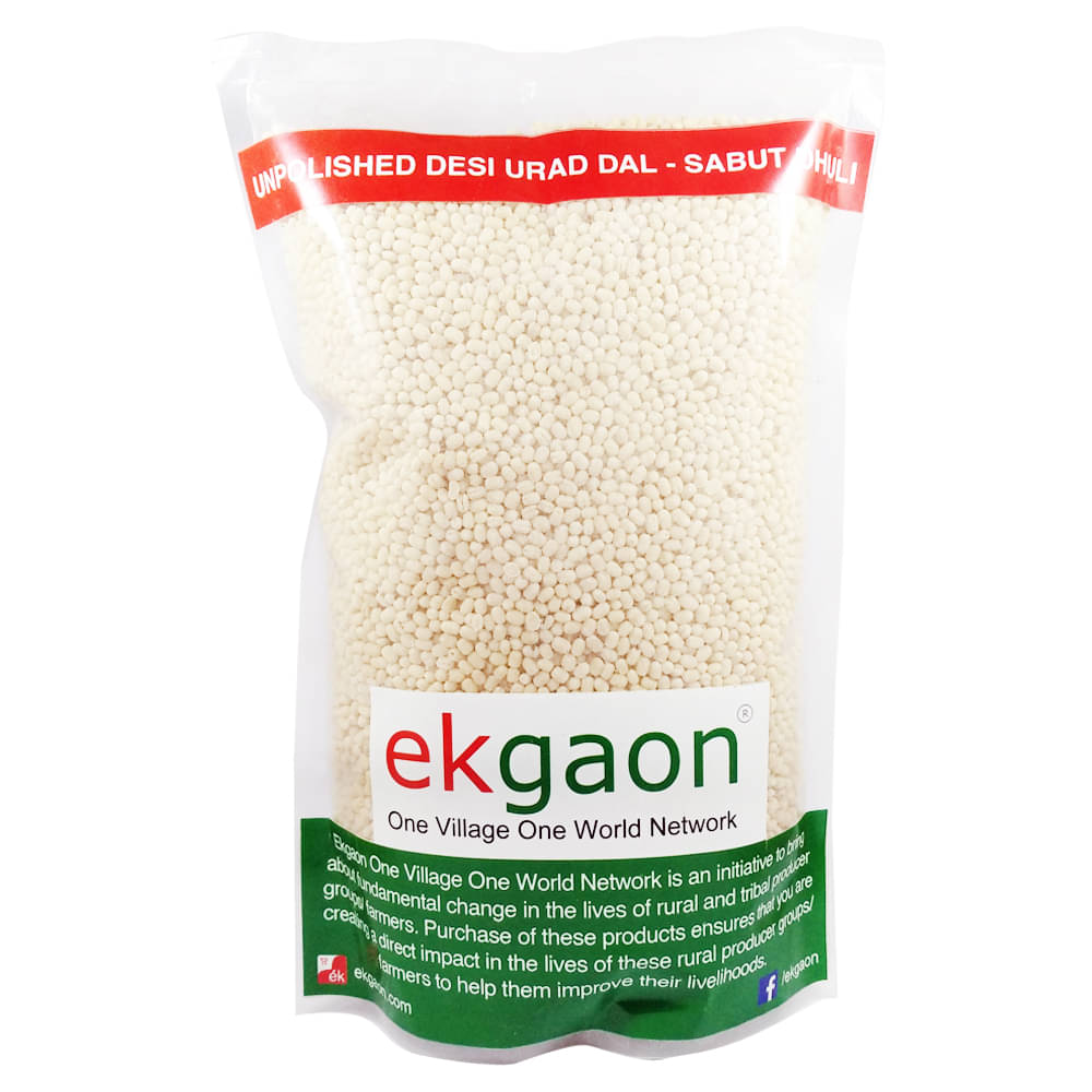 Ekgaon Unpolished Urad Dal Sabut Dhuli 950 gm Ekgaon Unpolished Urad Dal Sabut Dhuli 950 gm