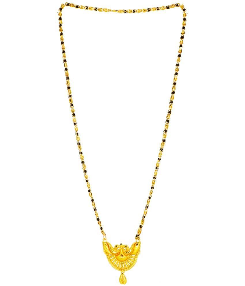 JIPPA - Golden Mangalsutra ( Pack of 1 )