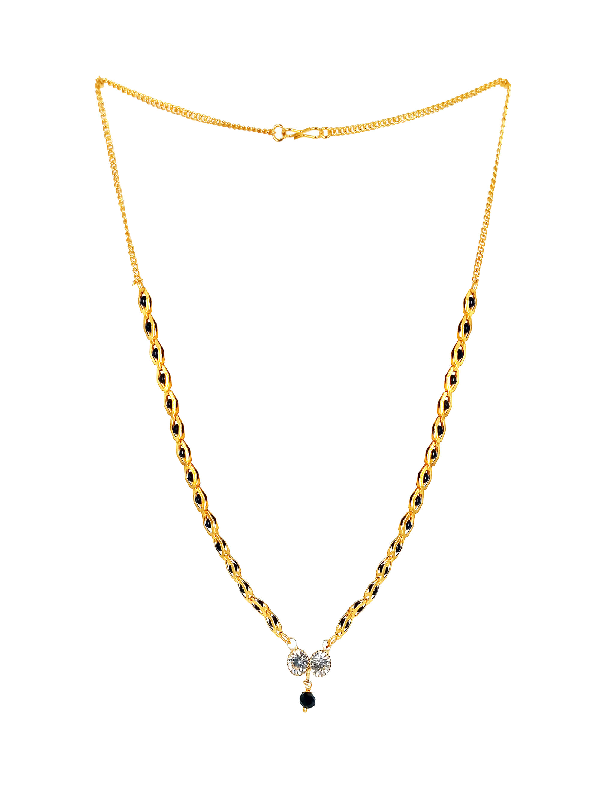 JIPPA - Golden Mangalsutra ( Pack of 1 )