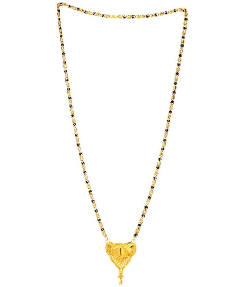 JIPPA - Golden Mangalsutra ( Pack of 1 )