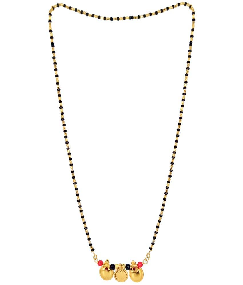 JIPPA - Golden Mangalsutra ( Pack of 1 )