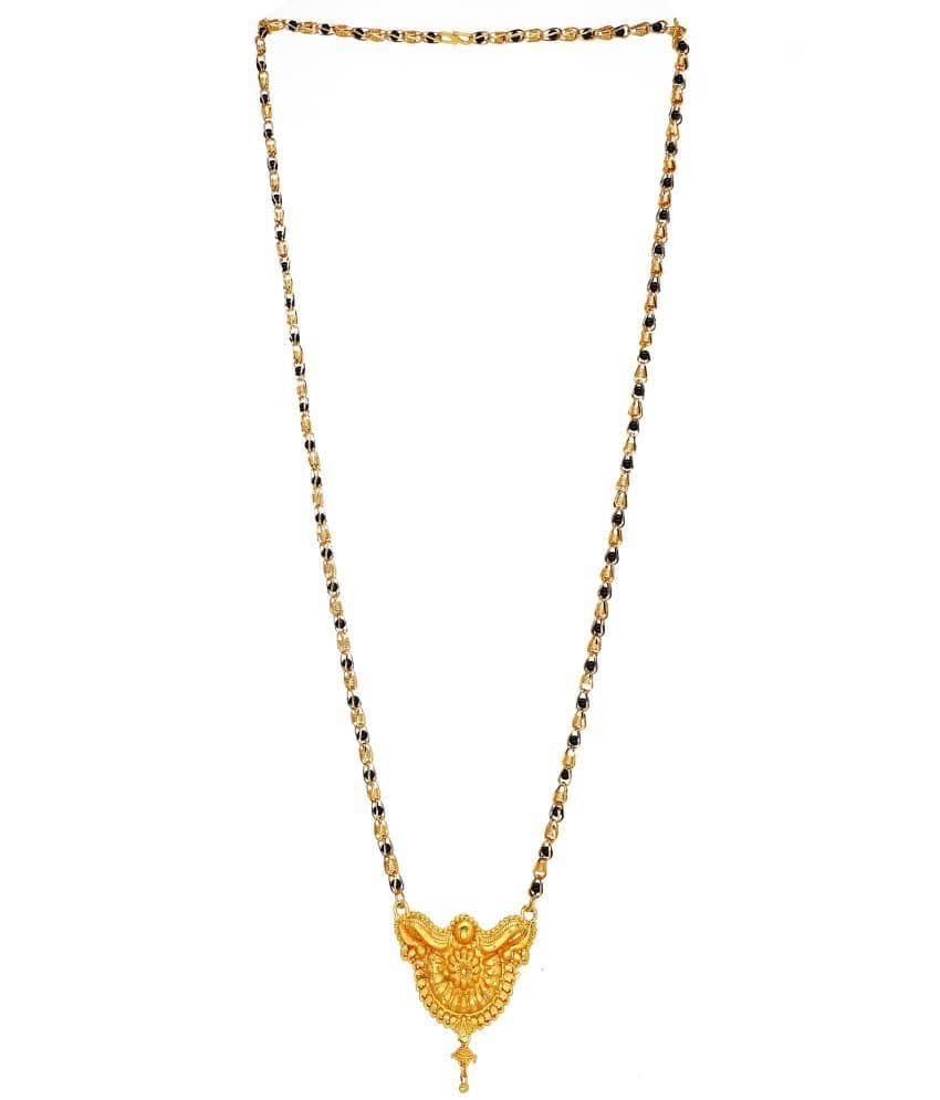 JIPPA - Golden Mangalsutra ( Pack of 1 )