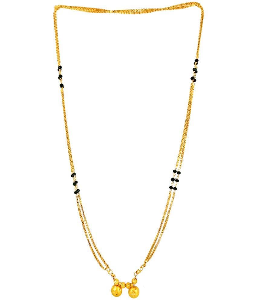 JIPPA - Golden Mangalsutra ( Pack of 1 )