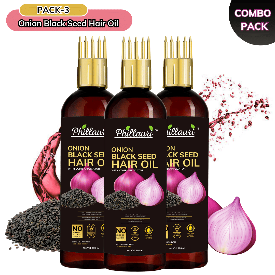 Phillauri - Anti Dandruff Onion Oil 300 ml ( Pack of 3 )