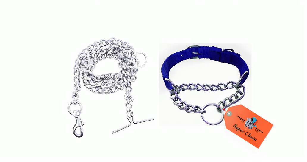     			super chain - Blue Combo (Collar Belt and Leash) ( Small )