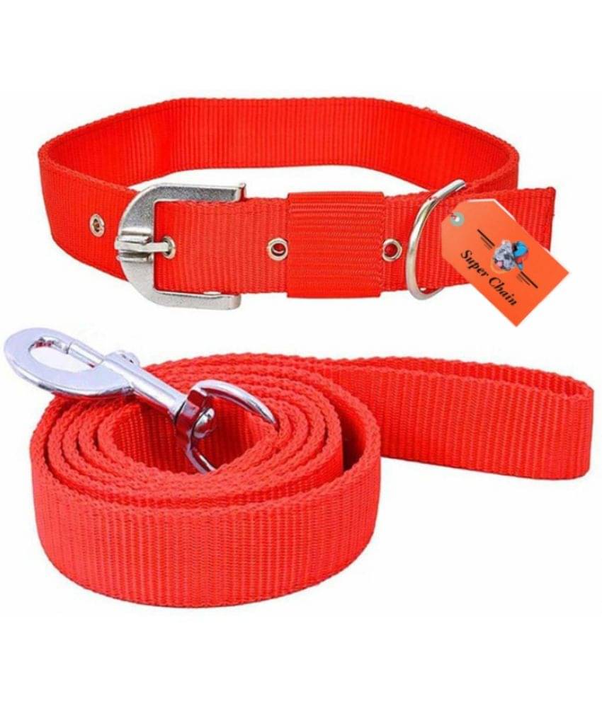 super chain - Red Combo (Collar Belt and Leash) ( Small ) super chain - Red Combo (Collar Belt and Leash) ( Small )