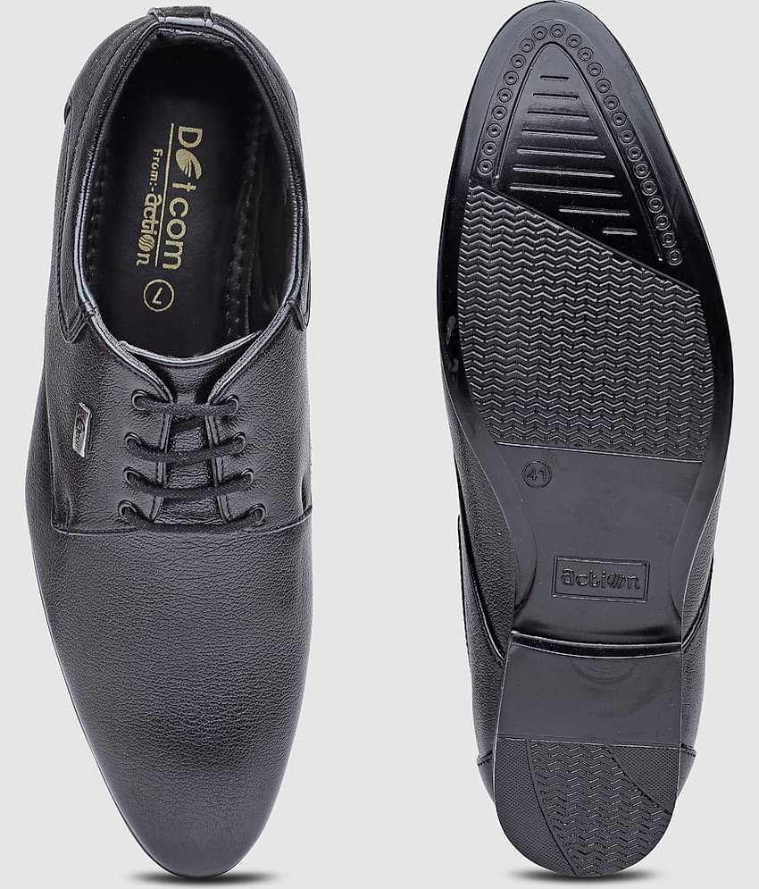 Action - Black Men's Derby Formal Shoes
