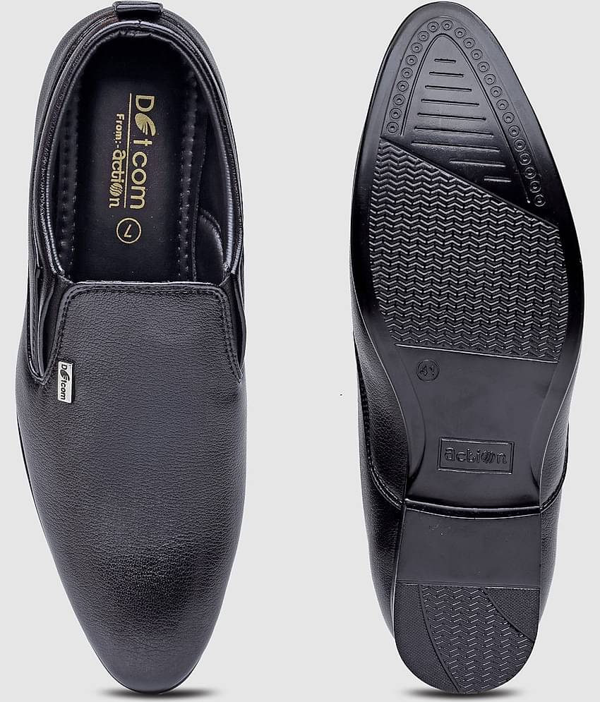 Action - Black Men's Slip On Formal Shoes