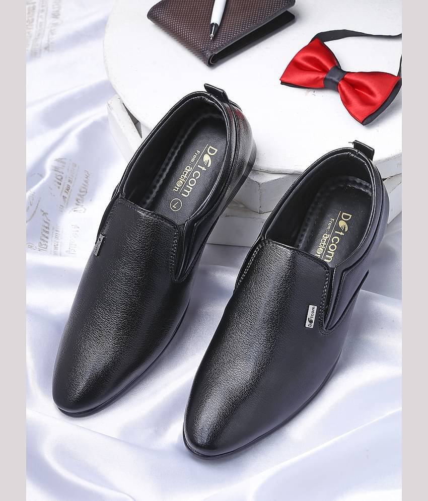 Action - Black Men's Slip On Formal Shoes