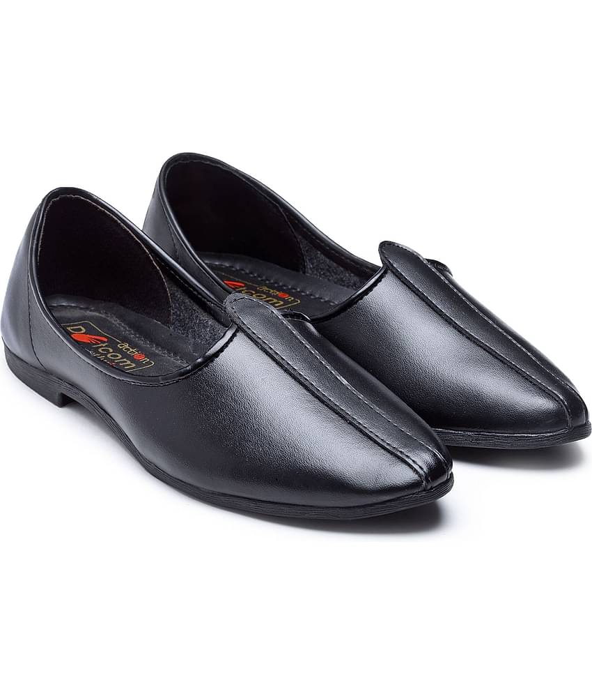 Action Lightweight Casual Shoes - Black Men's Slip-on Shoes