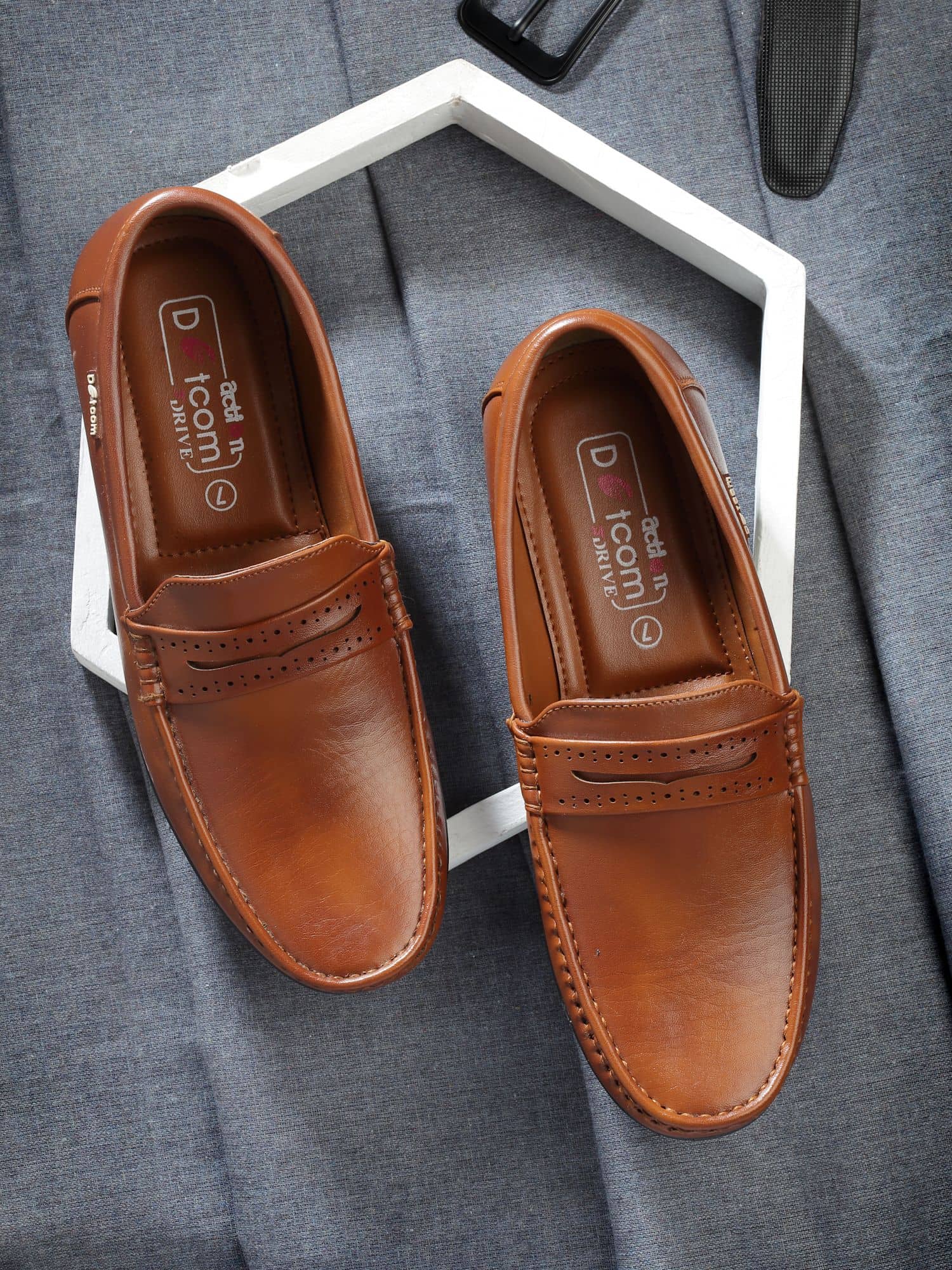 Action - Tan Men's Slip on - Formal Shoes | Buy online on ZillyBuy