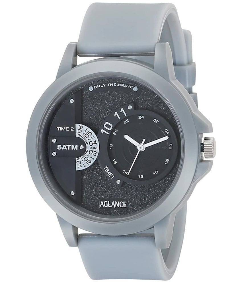     			Aglance - Light Grey Silicon Analog Men's Watch