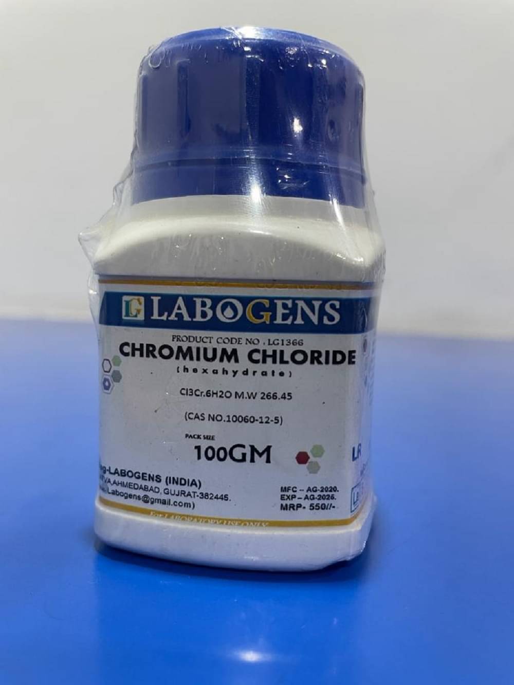     			CHROMIUM (III) CHLORIDE HEXAHYDRATE-100gm