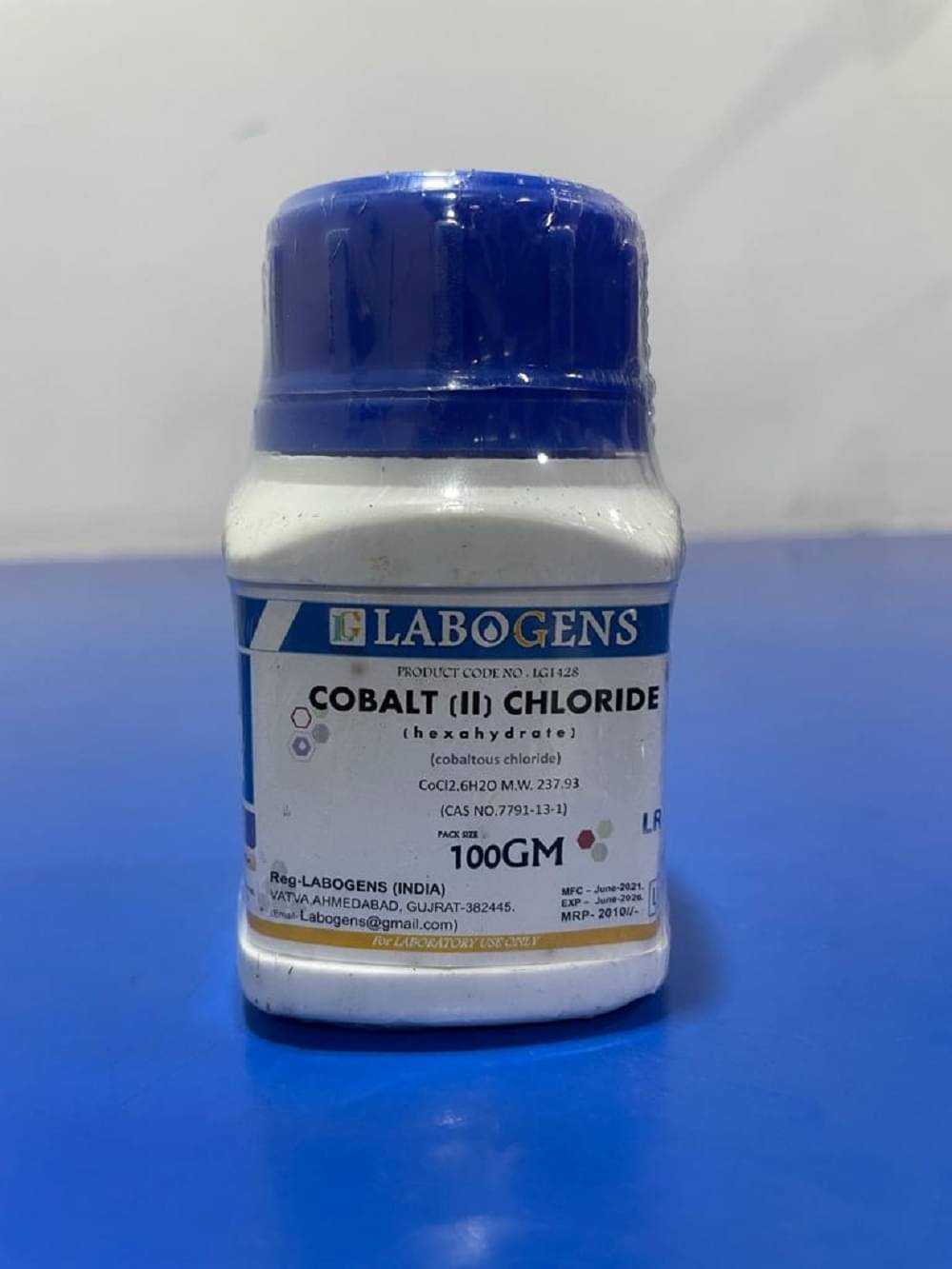    			COBALT (II) CHLORIDE HEXAHYDRATE