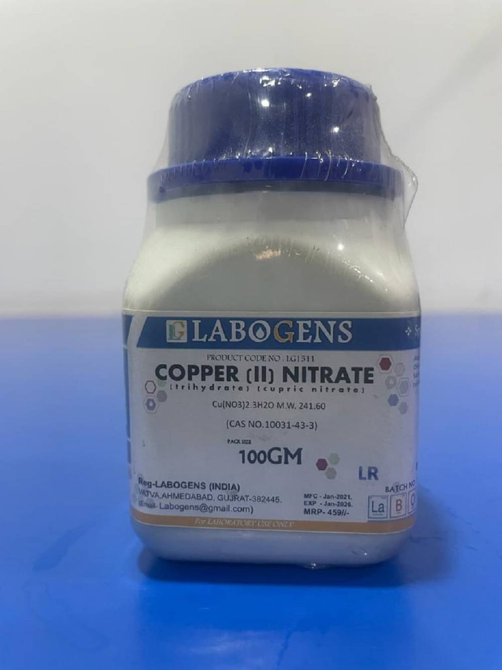     			CUPRIC NITRATE TRIHYDRATE-100gm