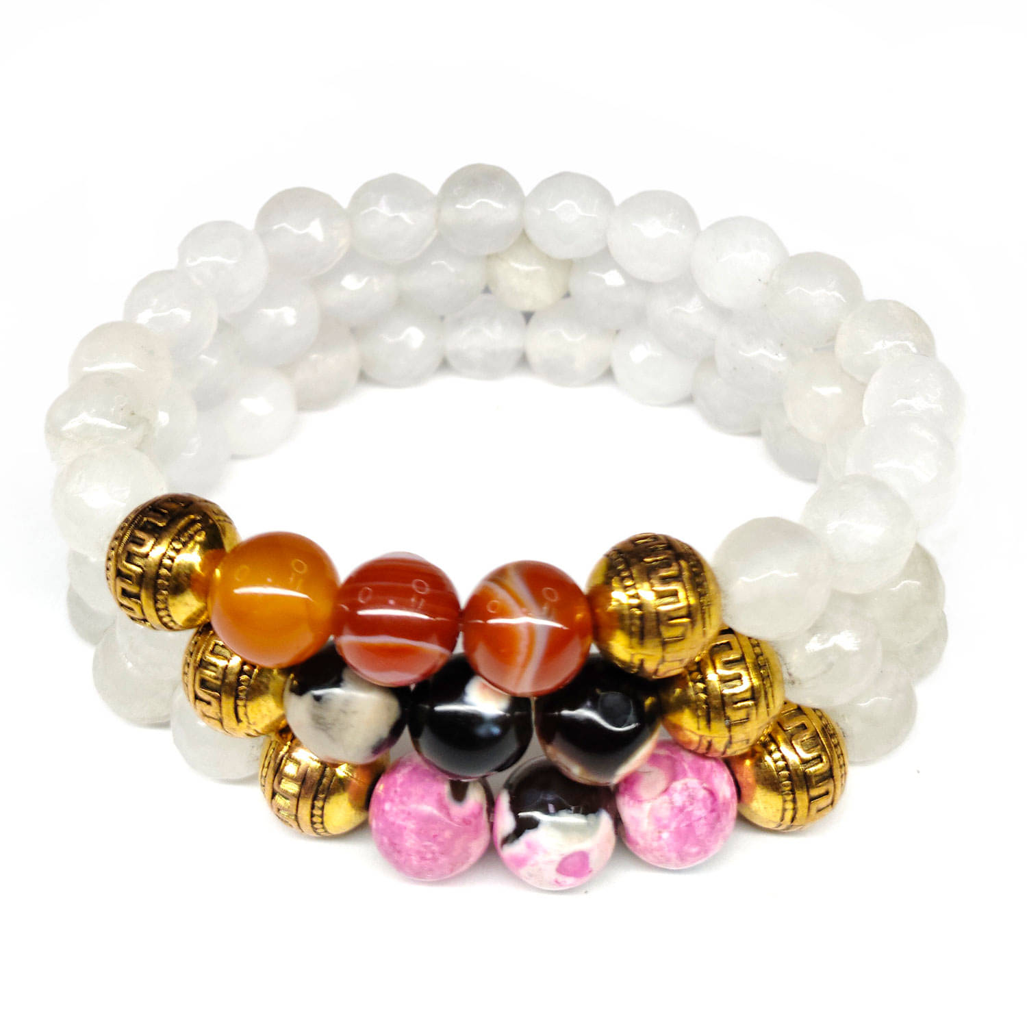 DAIVYA WELLNESS - White Bracelet ( Pack of 3 ) DAIVYA WELLNESS - White Bracelet ( Pack of 3 )