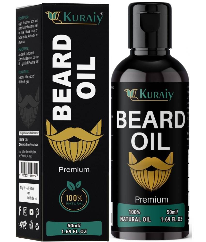 KURAIY Beard Growth Oil 100% Natural Beard Growth Oil Products For Men PACK OF 1     			KURAIY Beard Growth Oil 100% Natural Beard Growth Oil Products For Men PACK OF 1