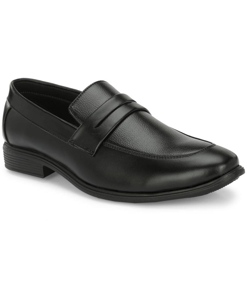     			Leeport - Black Men's Mocassin Formal Shoes