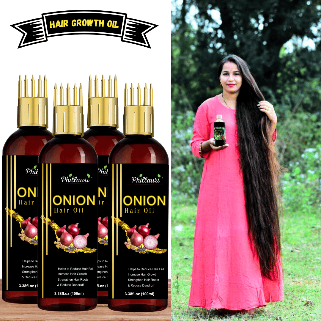     			Phillauri - Anti Dandruff Onion Oil 400 ml ( Pack of 4 )