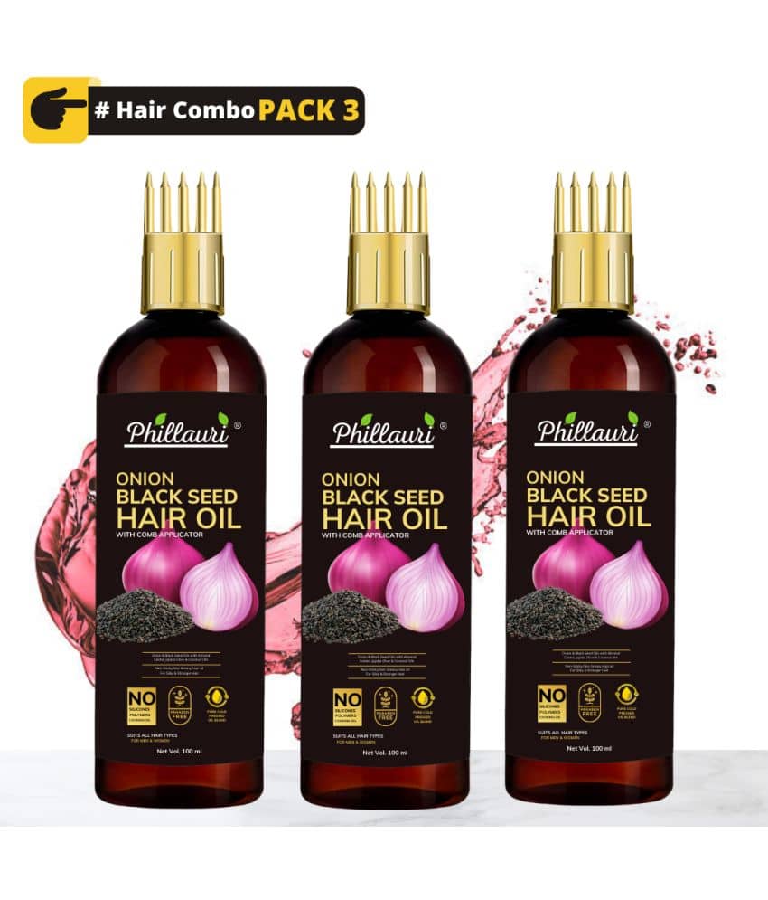 Phillauri - Hair Growth Onion Oil 300 ml ( Pack of 3 )