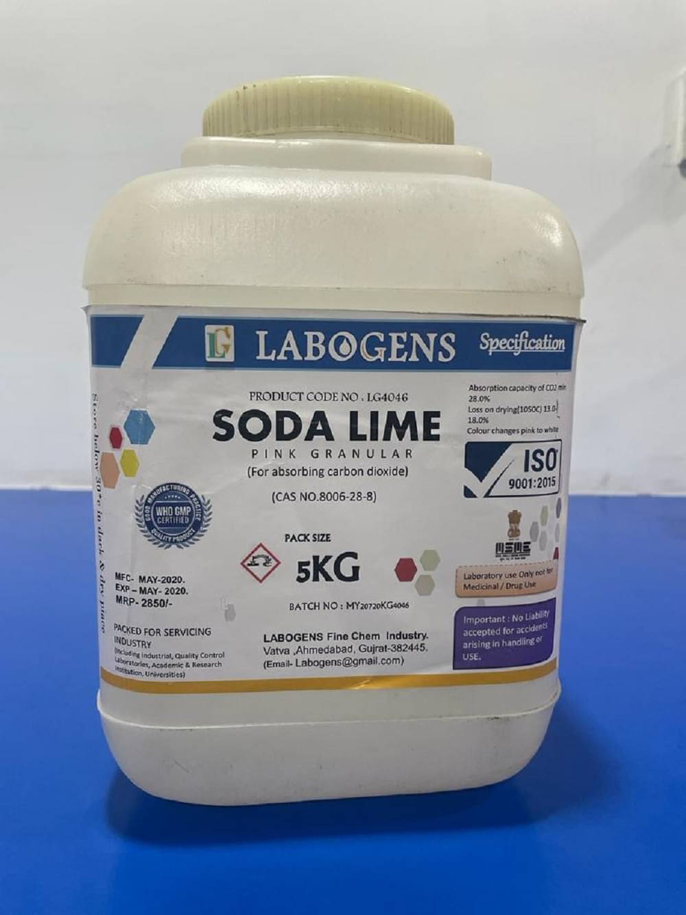     			SODA LIME WITH INDICATOR AR-5kg