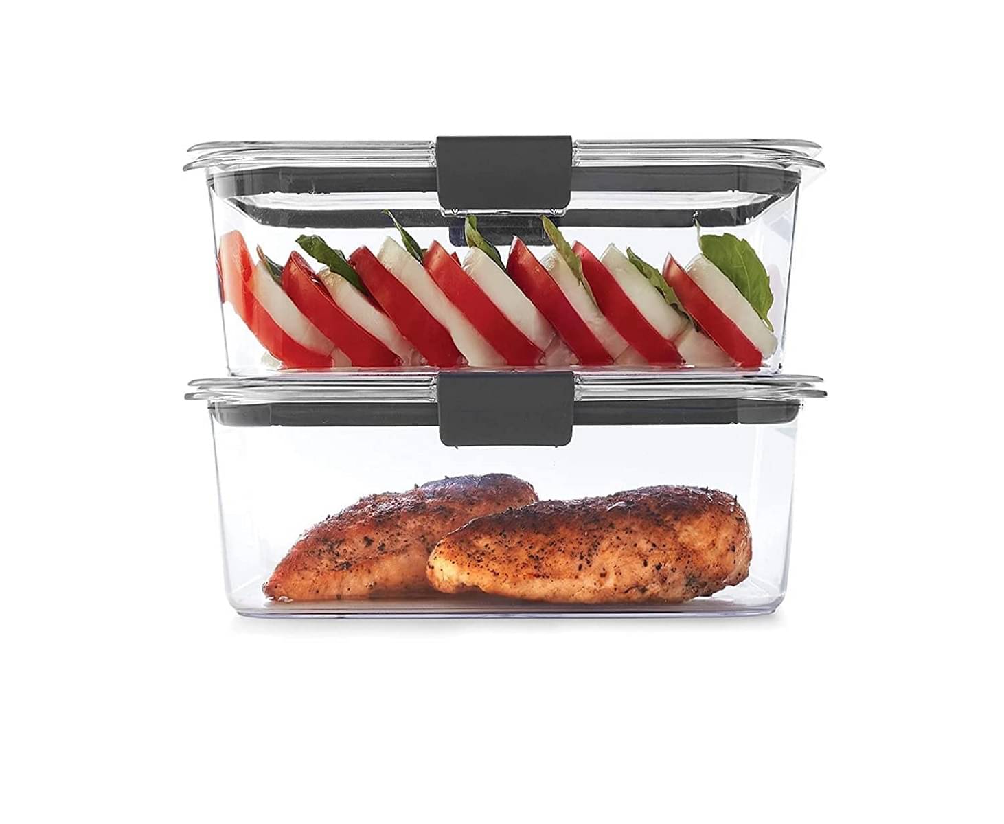     			iview kitchenware Dal/Pasta/Grocery Plastic Black Food Container ( Set of 2 )