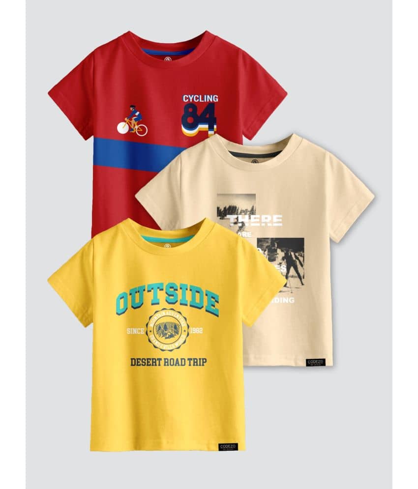 CODEZ Pack of 1 Baby Boys Cotton Blend Polo T-Shirt ( Multi Color )