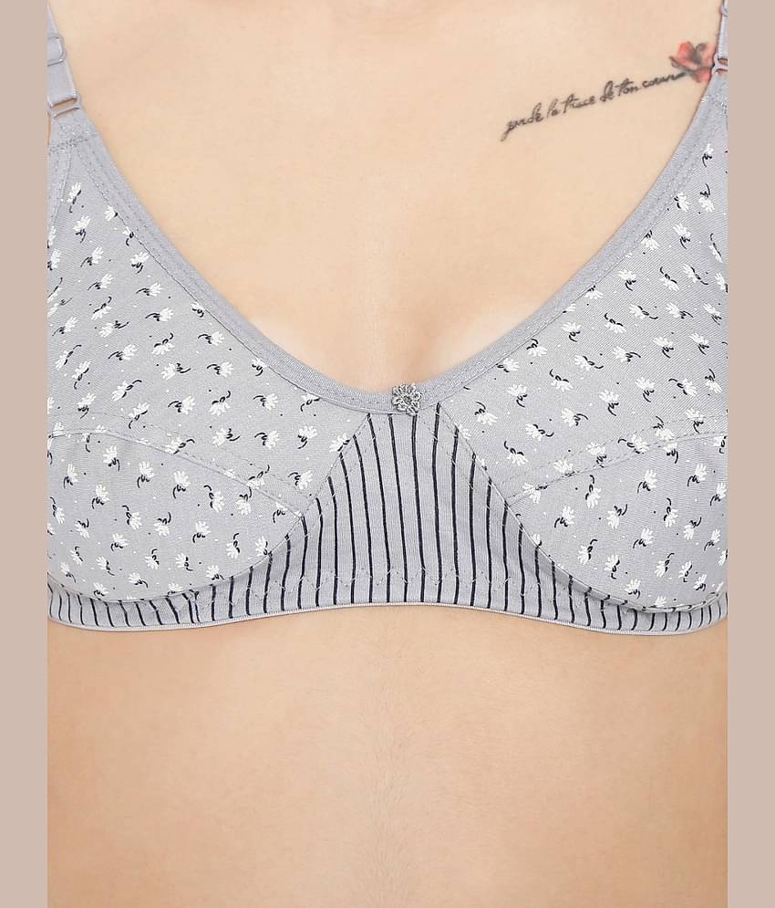 ILRASO Cotton Non Padded Women's T-Shirt Bra ( Green )