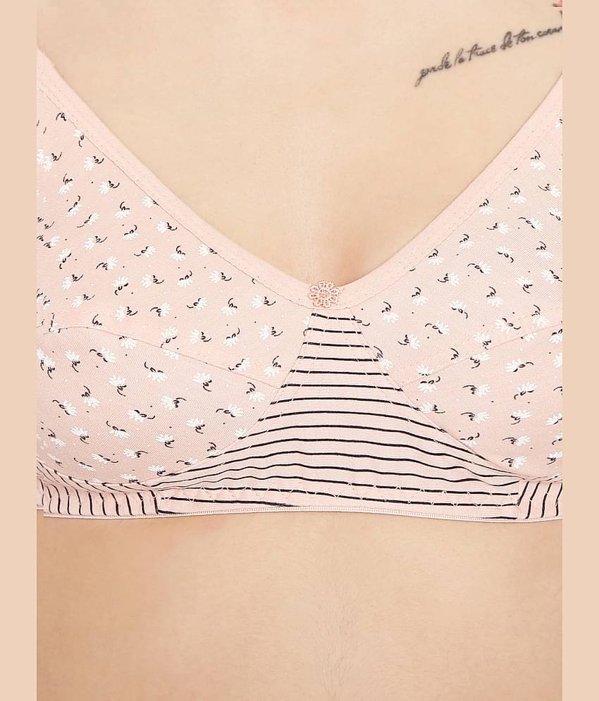 ILRASO Cotton Non Padded Women's T-Shirt Bra ( Green )