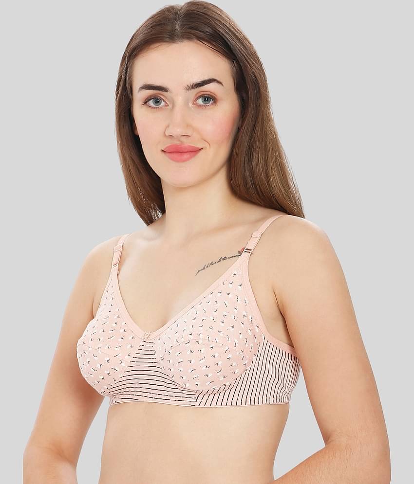 ILRASO Cotton Non Padded Women's T-Shirt Bra ( Green )