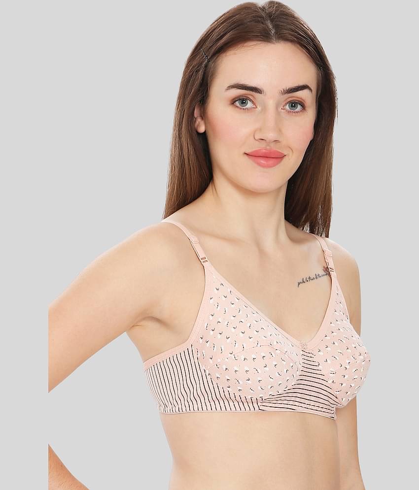 ILRASO Cotton Non Padded Women's T-Shirt Bra ( Green )