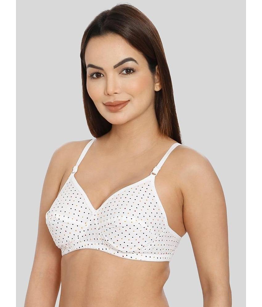 ILRASO Cotton Non Padded Women's T-Shirt Bra ( White )