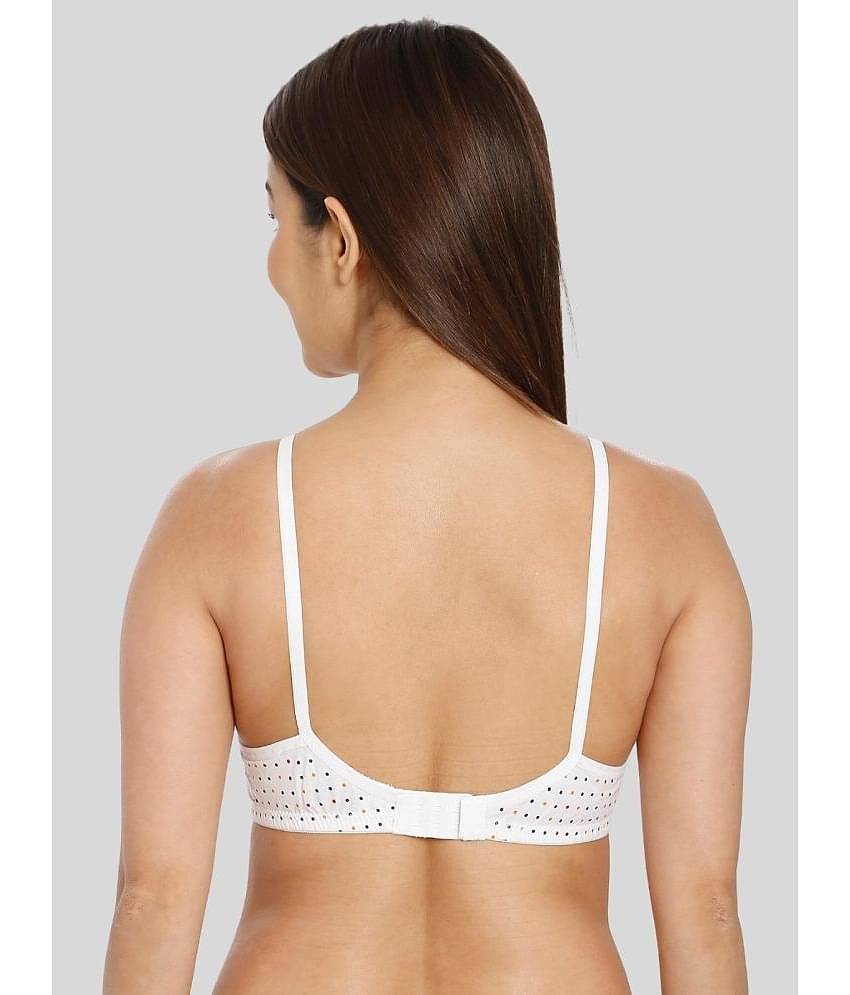 ILRASO Cotton Non Padded Women's T-Shirt Bra ( White )