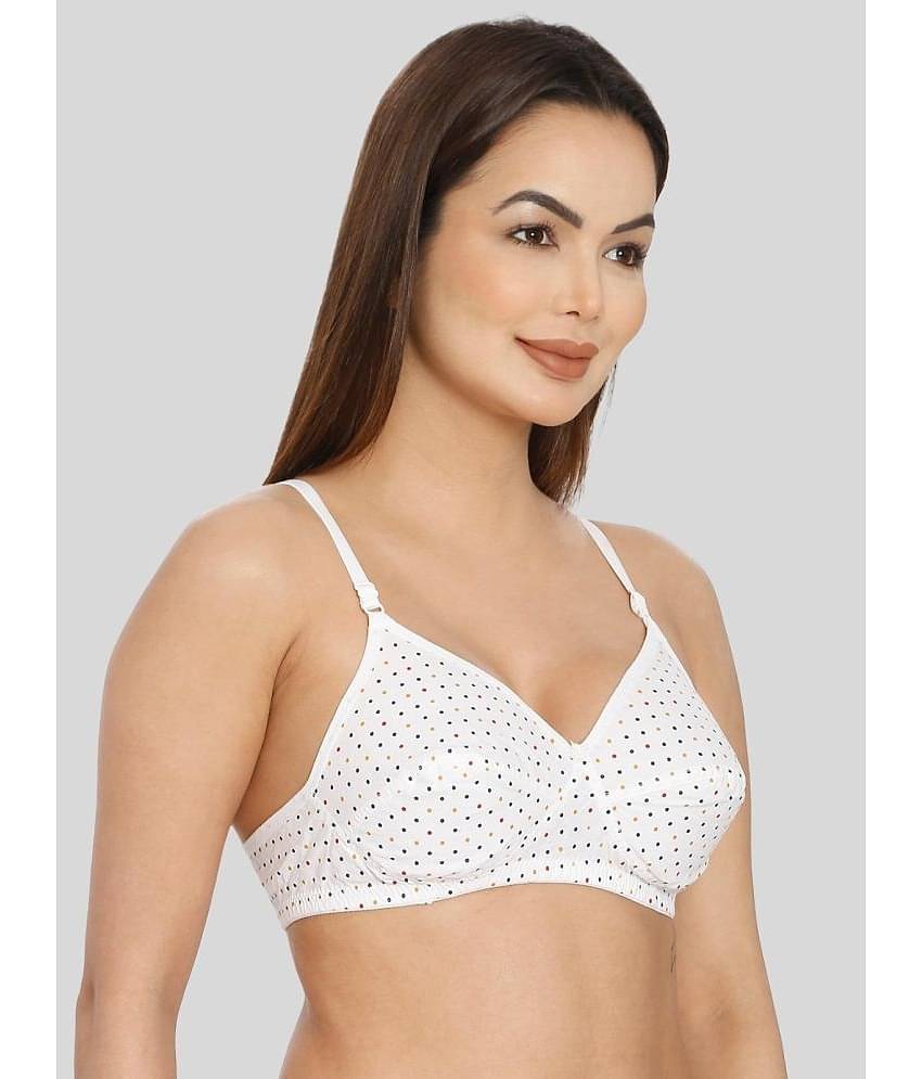 ILRASO Cotton Non Padded Women's T-Shirt Bra ( White )