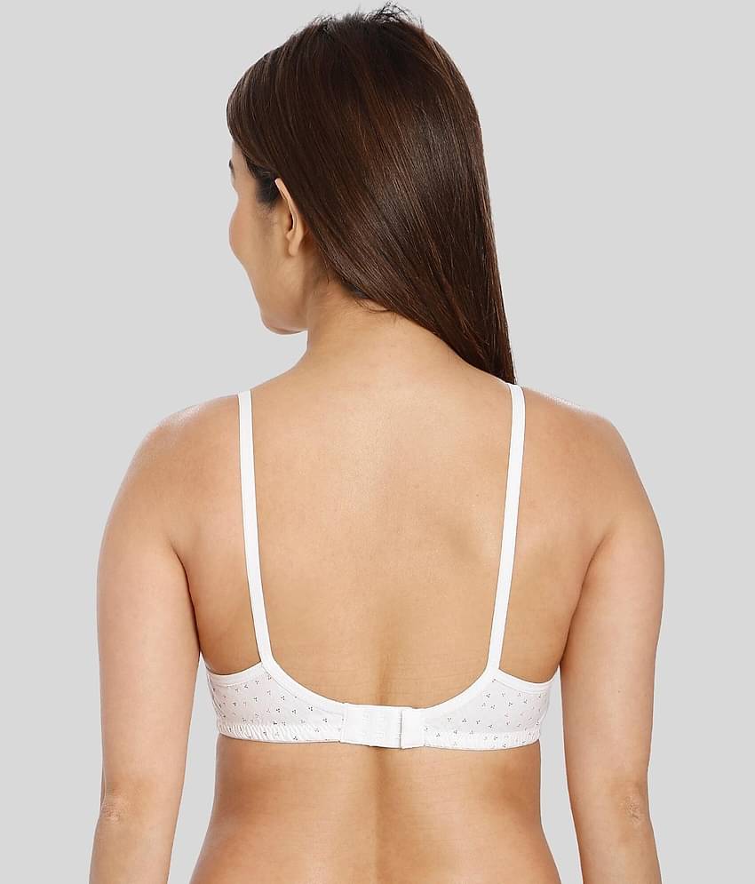 ILRASO Cotton Non Padded Women's T-Shirt Bra ( White )