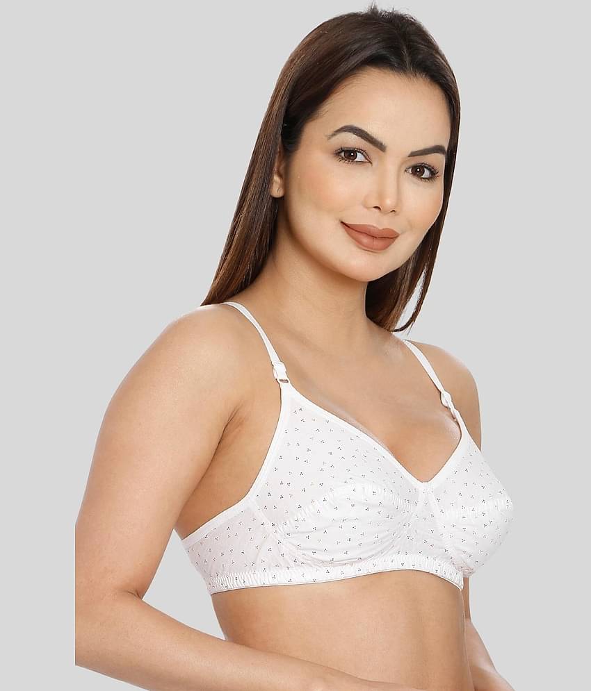 ILRASO Cotton Non Padded Women's T-Shirt Bra ( White )