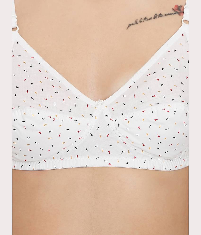 ILRASO Cotton Non Padded Women's T-Shirt Bra ( White )